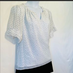 Kaari blue spotted blouse